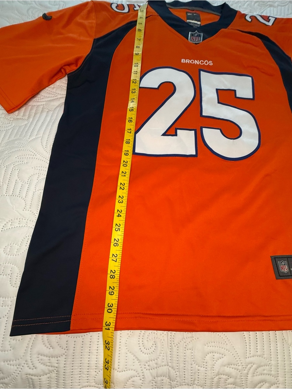Nike Denver Broncos Melvin Gordon III #25 Jersey Orange Men’s Small - Picture 6 of 8